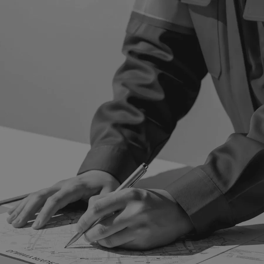 A hand signing a document.