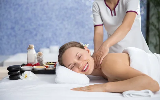 A treatment at the spa.